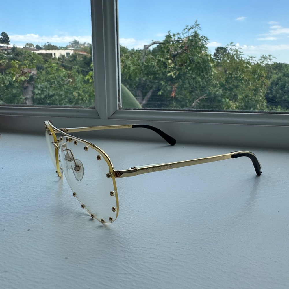 Louis Vuitton Gold and Black Party Sunglasses - Picture 8 of 9